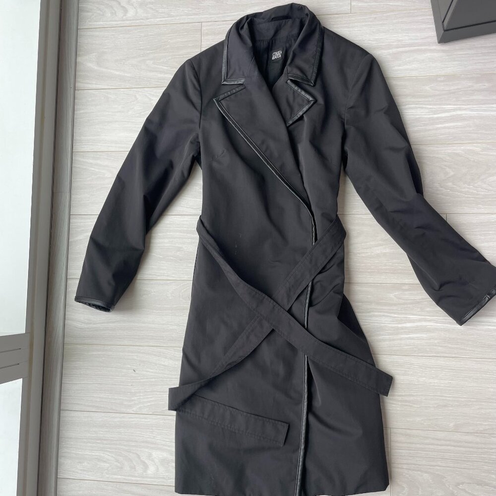 Cinzia Rocca Leather Trim Rain Jacket